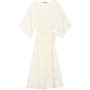 Victoria's Secret White Sheer Long Embroidered Robe, M/L